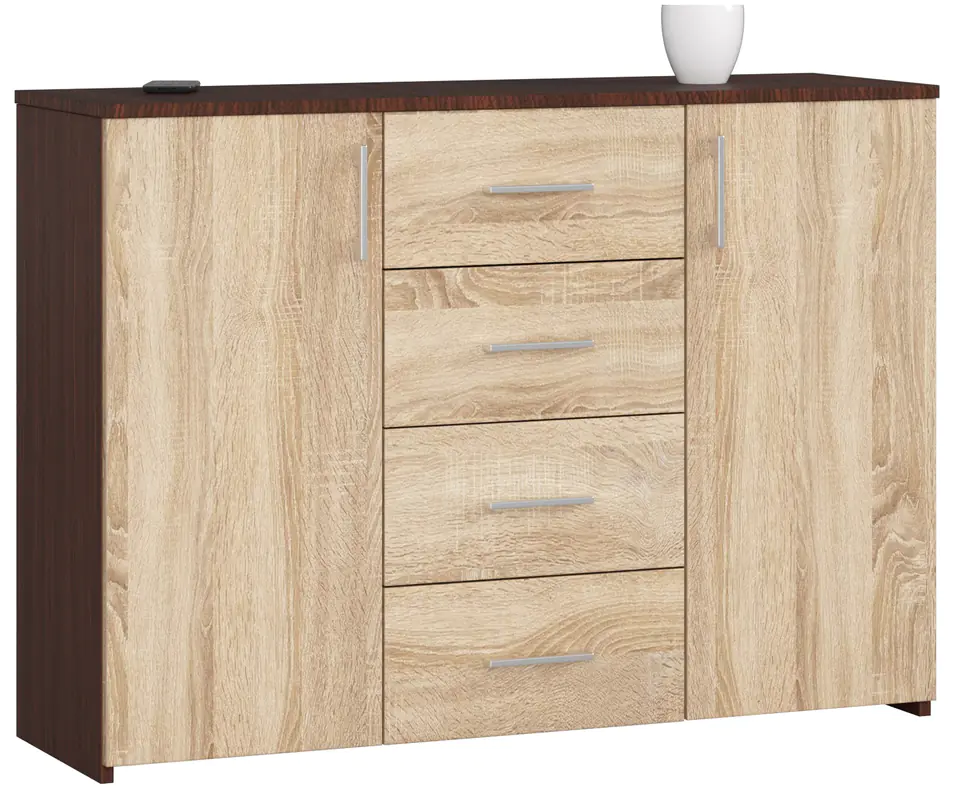 ⁨CHEST OF DRAWERS K 45 110 cm WENGE / SONOMA⁩ at Wasserman.eu