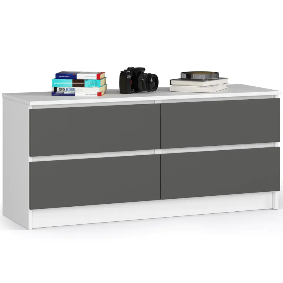 KOMODA K120 4SZ CLP PK BIAŁY / SZARY w sklepie Wasserman.eu