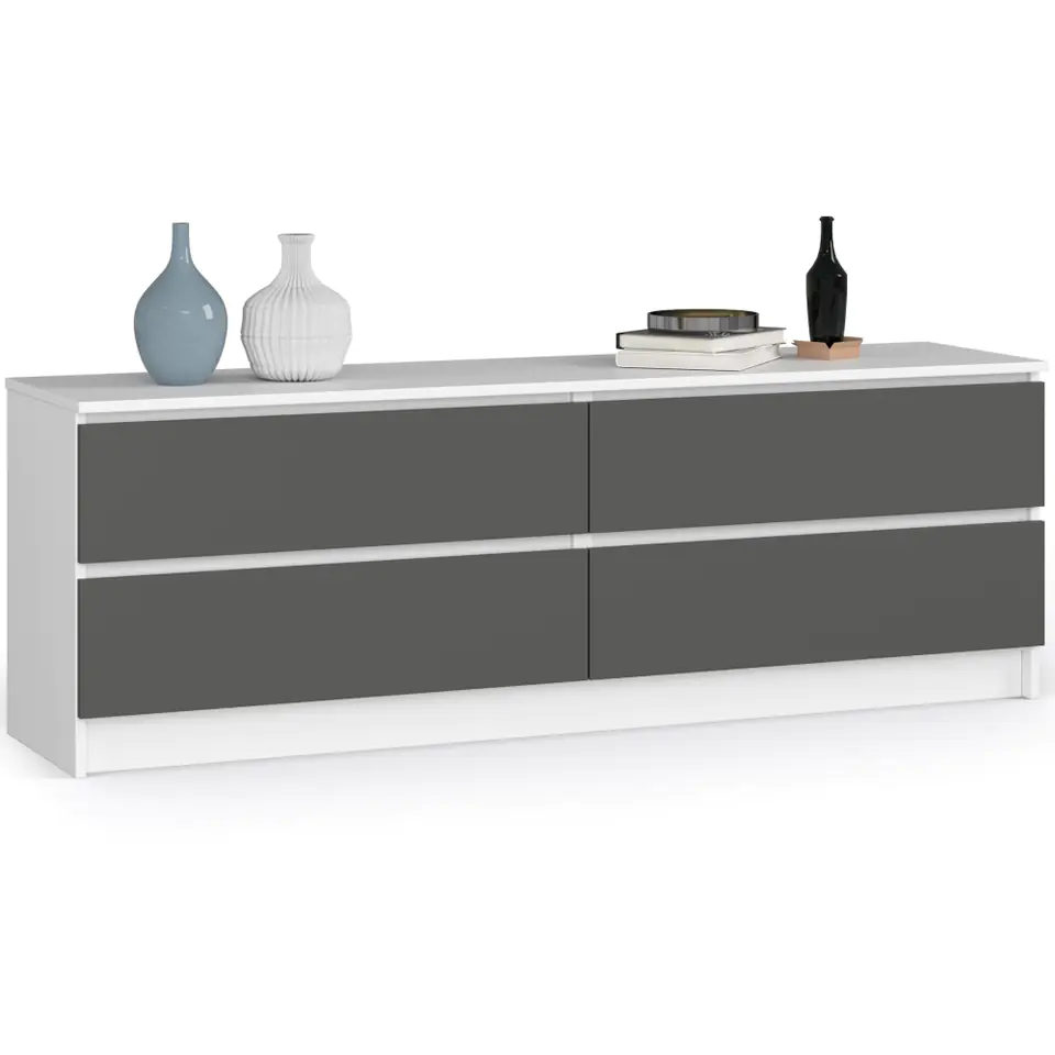 KOMODA K160 4SZ CLP BIAŁY / SZARY w sklepie Wasserman.eu