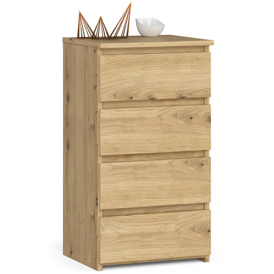 ⁨Chest of drawers CL4 40 cm 4 drawers - oak artisan⁩ at Wasserman.eu