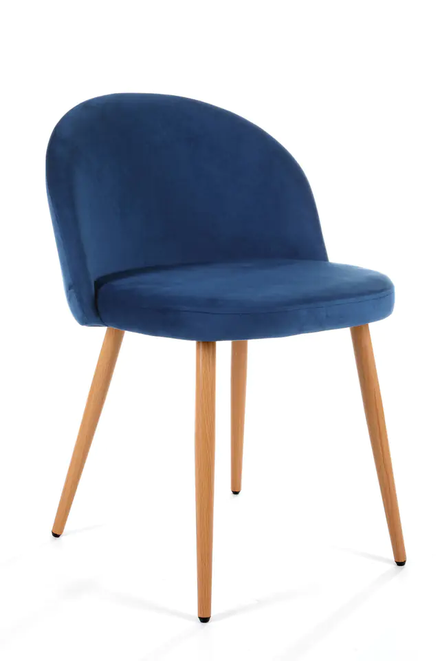 ⁨Velour upholstered chair SJ.075 Navy⁩ at Wasserman.eu