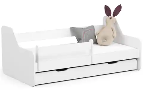 ⁨Kinderbett 160x80 ACTIV mit Matratze und Schublade weiß⁩ im Wasserman.eu