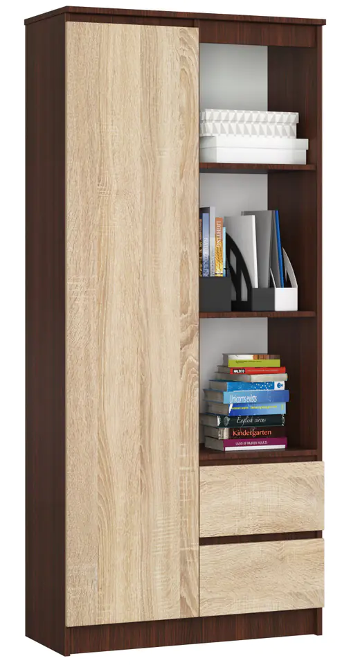 ⁨OFFICE RACK R 80 cm CLP R11 WENGE / SONOMA⁩ at Wasserman.eu