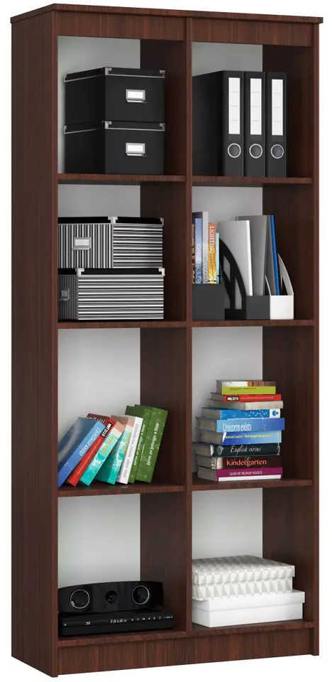 ⁨OFFICE RACK R 80 cm CLP 8 WENGE SHELVES⁩ at Wasserman.eu