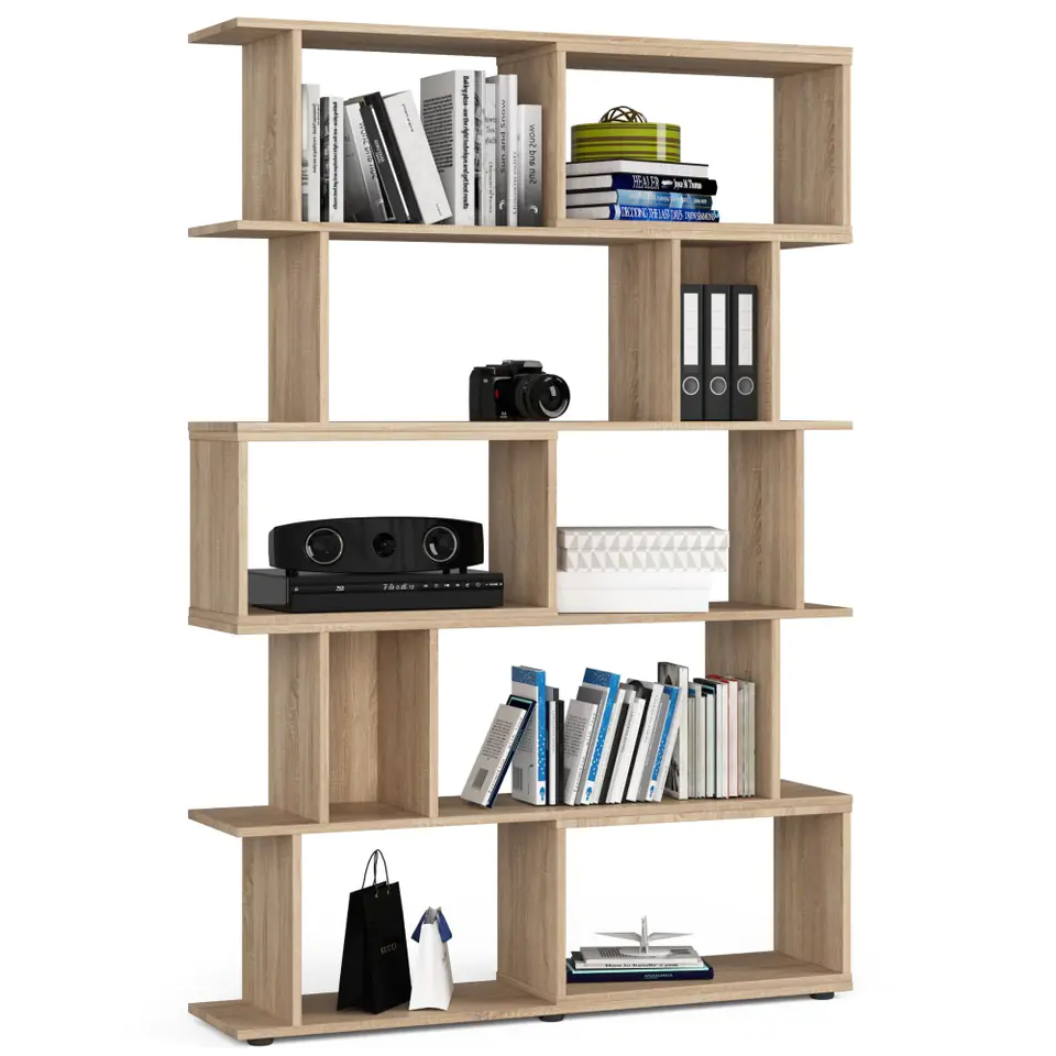 ⁨Shelving unit with shelves FIX - oak sonoma⁩ at Wasserman.eu