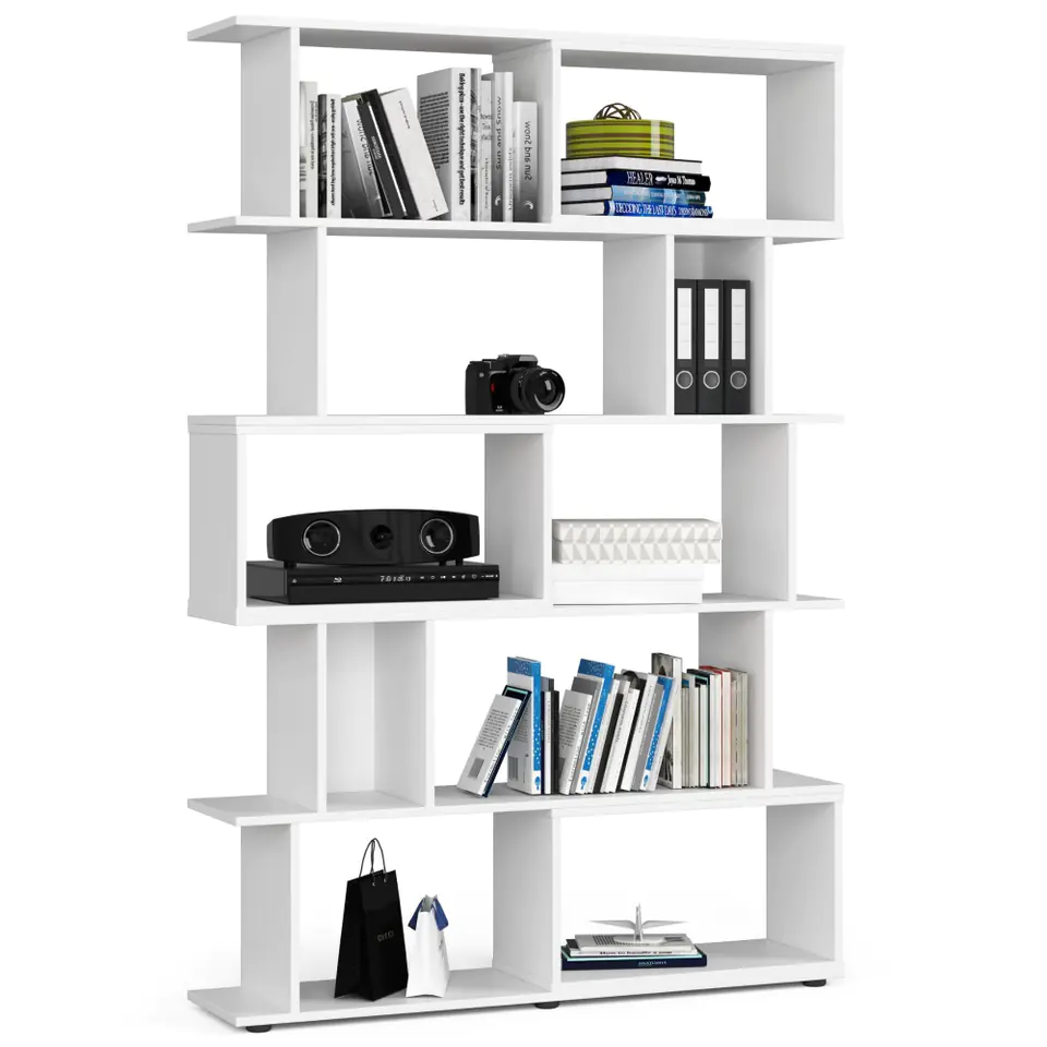 ⁨Shelving unit with shelves FIX - white⁩ at Wasserman.eu