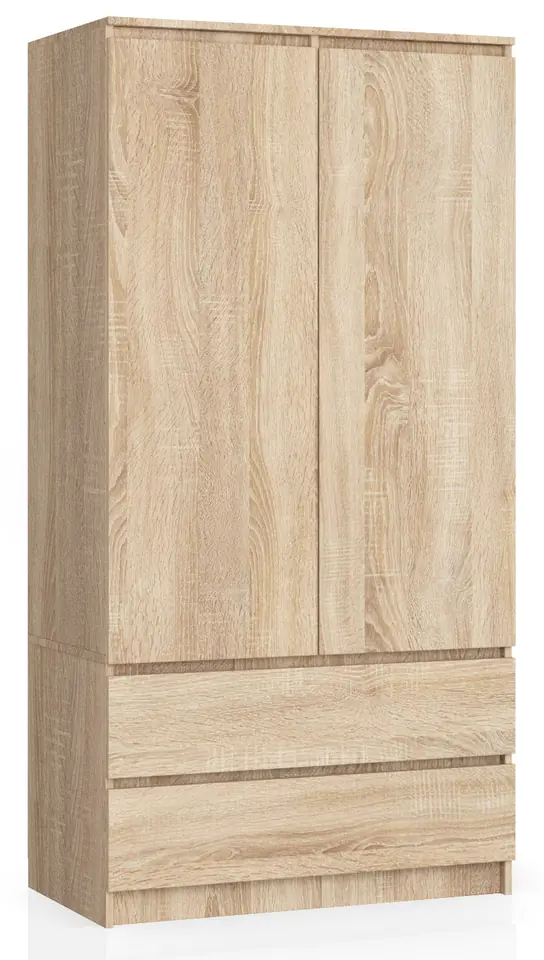 ⁨WARDROBE S 90 cm 2 DOORS 2 DRAWERS SONOMA⁩ at Wasserman.eu