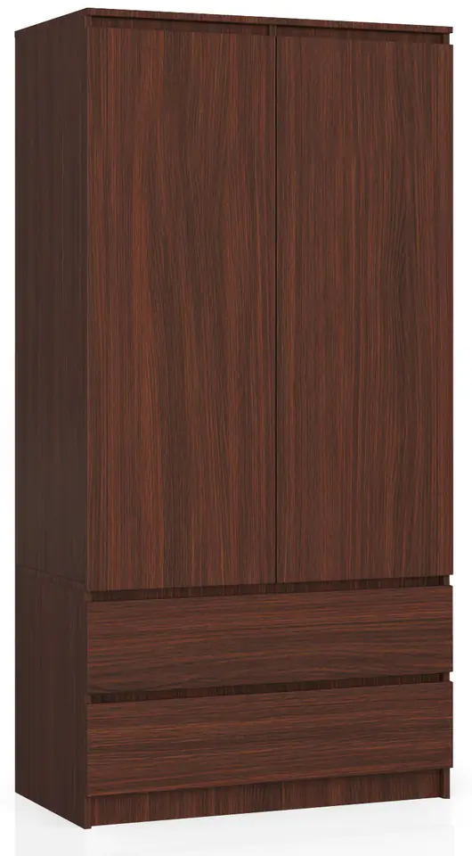 ⁨WARDROBE S 90 cm 2 DOORS 2 DRAWERS WENGE⁩ at Wasserman.eu