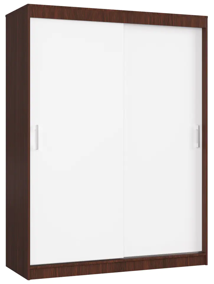 SZAFA PRZESUWNA 150 cm CLP MONO WENGE/BIAŁA w sklepie Wasserman.eu