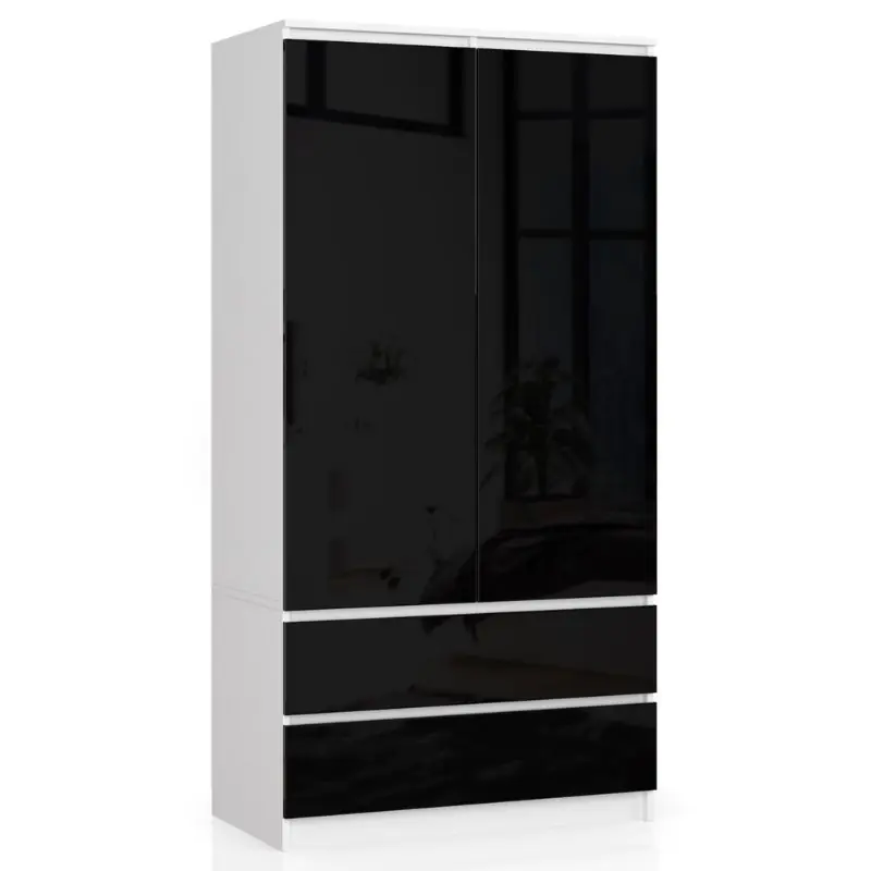 ⁨SZAFA S90 2D 2SZ CLP PK CZARNY POŁYSK⁩ w sklepie Wasserman.eu