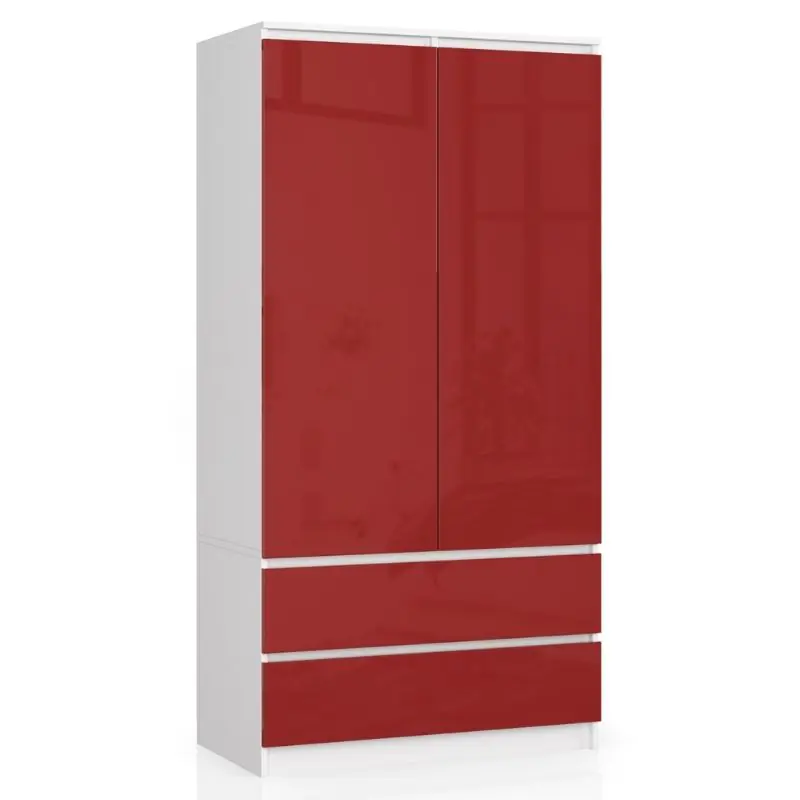 ⁨SZAFA S90 2D 2SZ CLP PK CZERWONY POŁYSK⁩ w sklepie Wasserman.eu