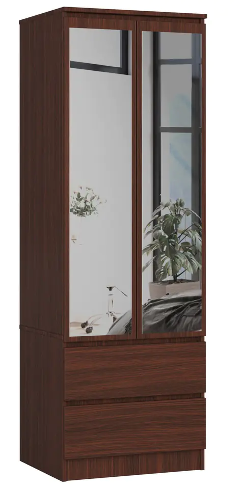 SZAFA STAR S60 2D 2SZ WENGE + LUSTRO w sklepie Wasserman.eu