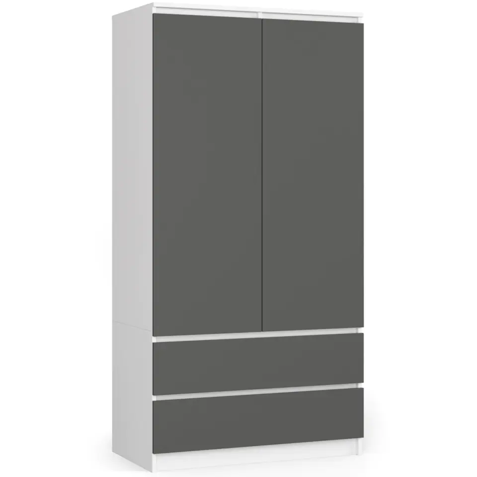 SZAFA S90 2D 2SZ CLP PK BIAŁY / SZARY w sklepie Wasserman.eu