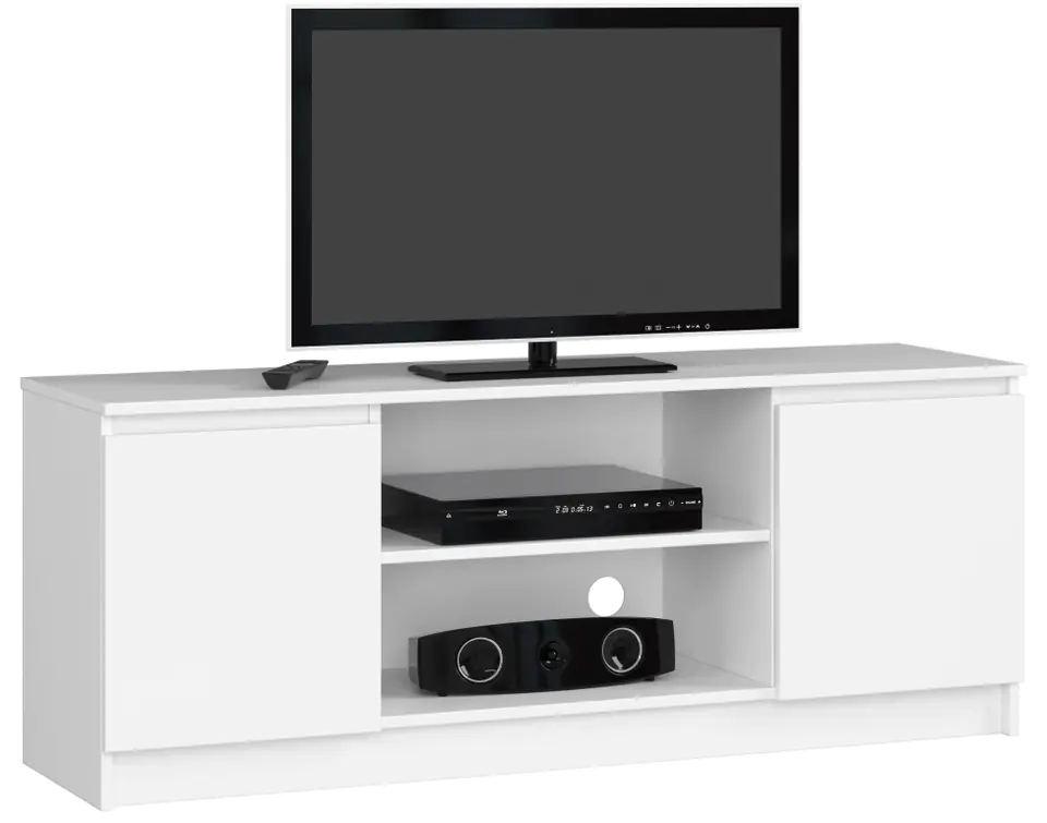 ⁨RTV CABINET 140 cm 2D 1P WHITE⁩ at Wasserman.eu