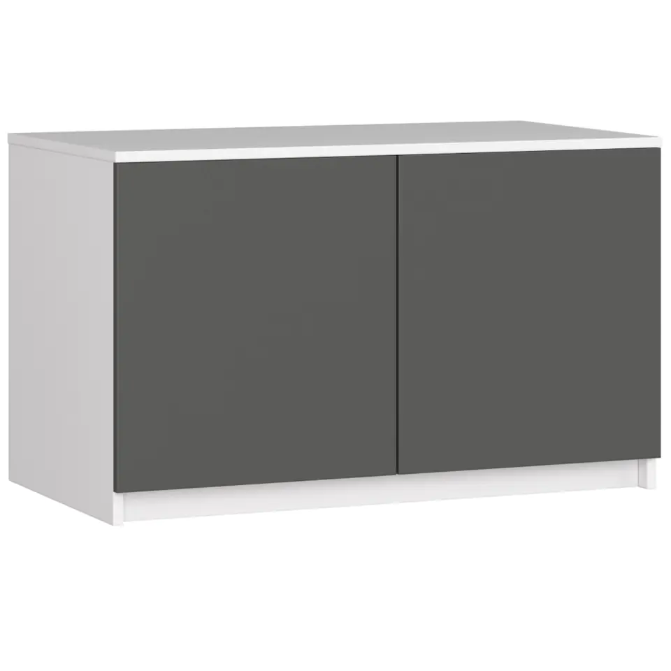 ⁨Cabinet extension S 90 cm - white-graphite grey - 2 doors⁩ at Wasserman.eu