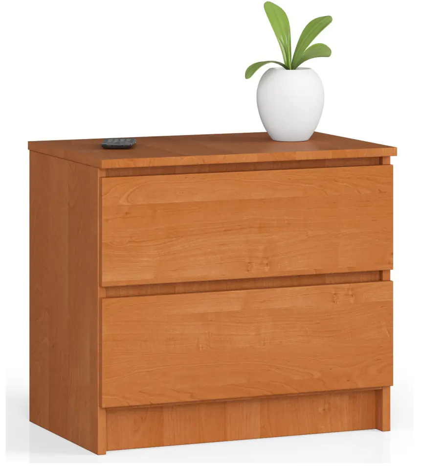 ⁨BEDSIDE TABLE K 60 cm 2 ALDER DRAWERS⁩ at Wasserman.eu