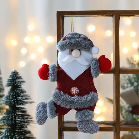 ⁨Mikołaj na choinkę BOŻE NARODZENIE wiszący 18,5 cm KSN56⁩ w sklepie Wasserman.eu