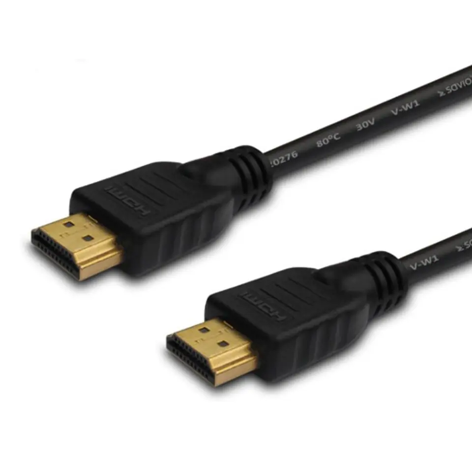 ⁨HDMI cable CL-195 SAVIO 2m black⁩ at Wasserman.eu