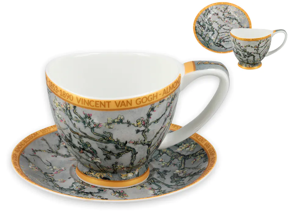 Filiżanka Big Vanessa - V. van Gogh, Kwitnący Migdałowiec, srebrny (CARMANI) w sklepie Wasserman.eu