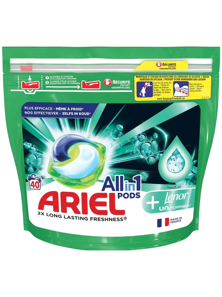 ARIEL kapsułki 3w1 40szt Touch of Lenor do prania 1004g w sklepie Wasserman.eu