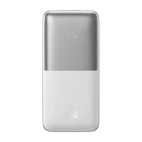 ⁨Powerbank Baseus Bipow Pro 10000mAh, 2xUSB, USB-C, 20W (biały)⁩ w sklepie Wasserman.eu