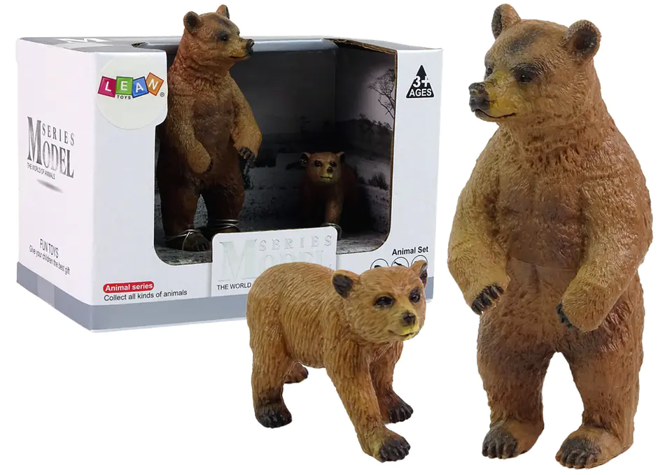 ⁨Set of 2 Brown Bear Figures with Young⁩ at Wasserman.eu