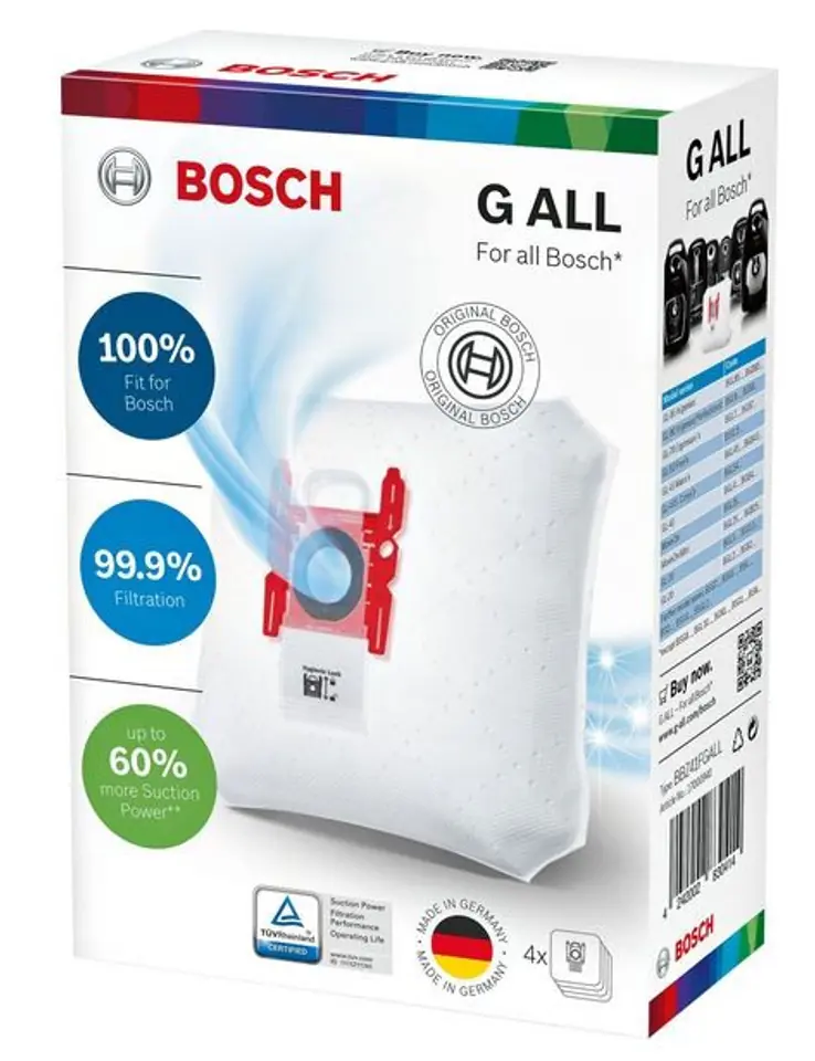 Vacuum cleaner bags Type G ALL BBZ41FGALL at Wasserman.eu