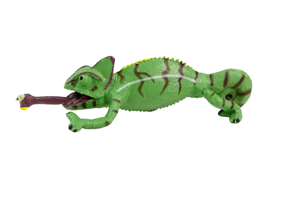 ⁨Collectible figurine of the Yemeni Chameleon Animals of the World⁩ at Wasserman.eu