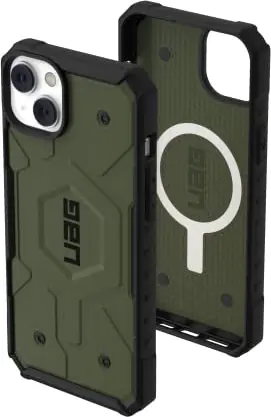 ⁨UAG Pathfinder - protective case for iPhone 14 Plus compatible with MagSafe (olive)⁩ at Wasserman.eu