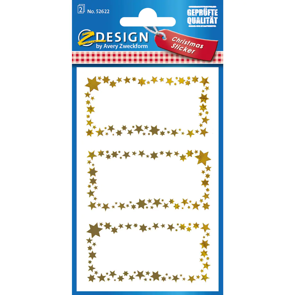 ⁨Z-Design Christmas Stickers - Gifts, for Manual Description 52622 AVERY ZWECKFORM⁩ at Wasserman.eu