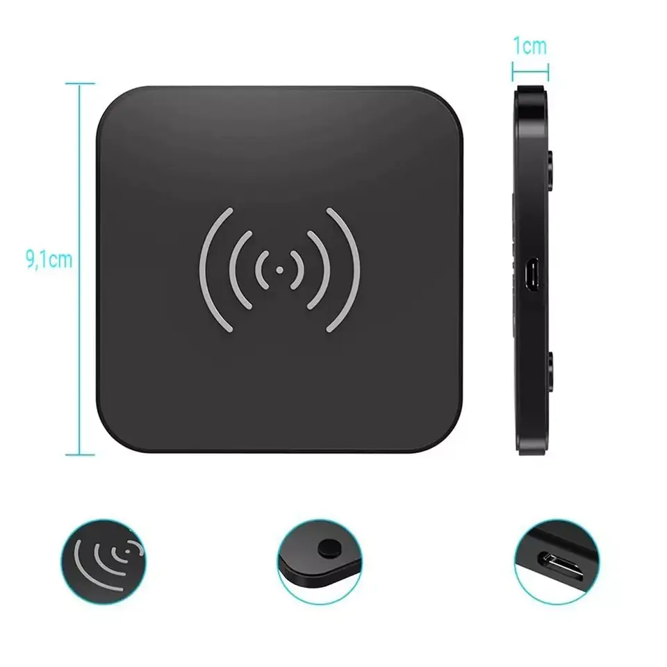 ⁨Choetech Qi Wireless Charger 10W for Phone Headphones Black (T511-S)⁩ at Wasserman.eu