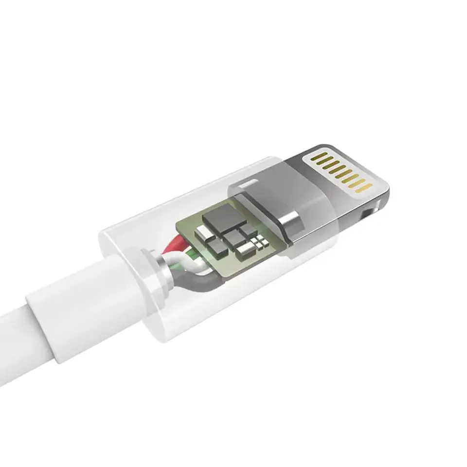 ⁨Choetech certyfikowany kabel przewód USB-A - Lightning MFI 1,8m biały (IP0027)⁩ w sklepie Wasserman.eu