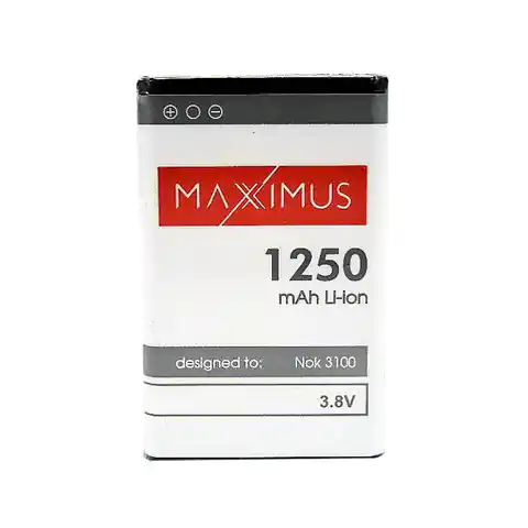 ⁨Maxximus battery for NOKIA 3100 1250mAh Li-Ion⁩ at Wasserman.eu