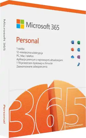 ⁨Microsoft 365 Personal Polish EuroZone Subscr 1YR Medialess⁩ w sklepie Wasserman.eu