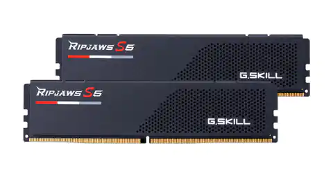 ⁨G.SKILL RIPJAWS S5 DDR5 2X32GB 6400MHZ CL32 XMP3 BLACK F5-6400J3239G32GX2-RS5K⁩ w sklepie Wasserman.eu