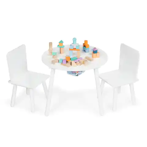 ⁨Table, table +2 chairs, children's furniture, set Ecotoys⁩ at Wasserman.eu