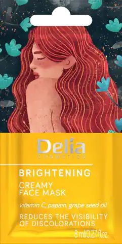 ⁨Delia Cosmetics Brightening face mask - cream 8ml⁩ at Wasserman.eu