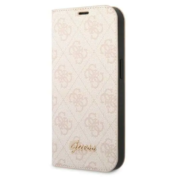 ⁨Guess GUBKP14LHG4SHP iPhone 14 Pro 6,1" różowy/pink book 4G Vintage Gold Logo⁩ w sklepie Wasserman.eu