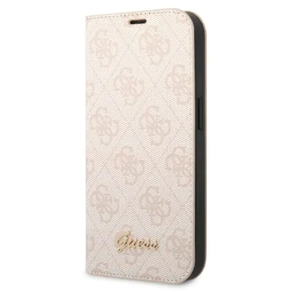 ⁨Guess GUBKP14XHG4SHP iPhone 14 Pro Max 6,7" pink/pink book 4G Vintage Gold Logo⁩ at Wasserman.eu