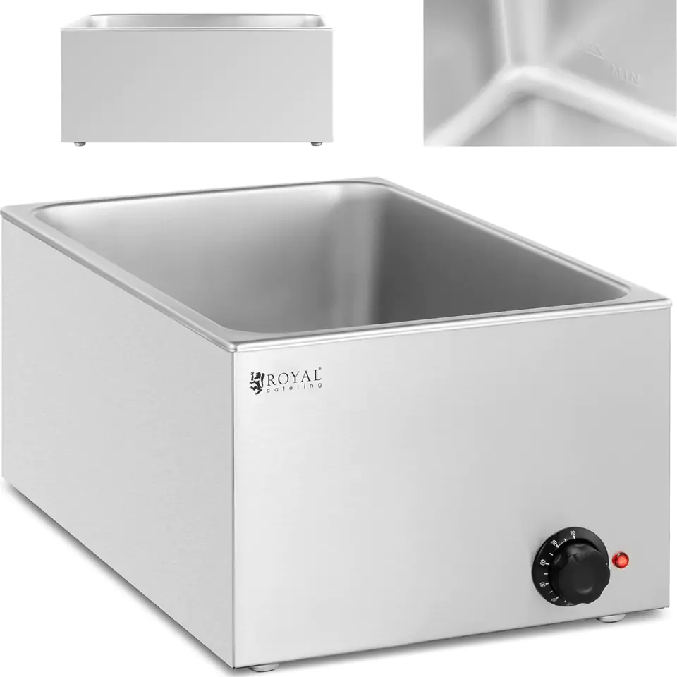 ⁨Bain-marie electric container heater GN 1/1 640 W⁩ at Wasserman.eu