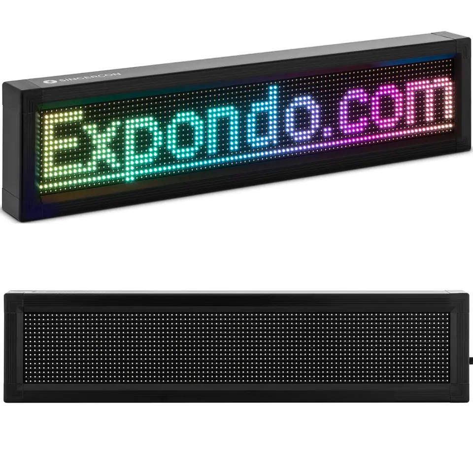 ⁨Advertising light board 96 x 16 color LEDs 67 x 19 cm⁩ at Wasserman.eu