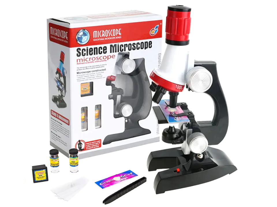 ⁨MICROSCOPE FOR KIDS EDUCATIONAL KIT SCIENCE 1200X⁩ at Wasserman.eu