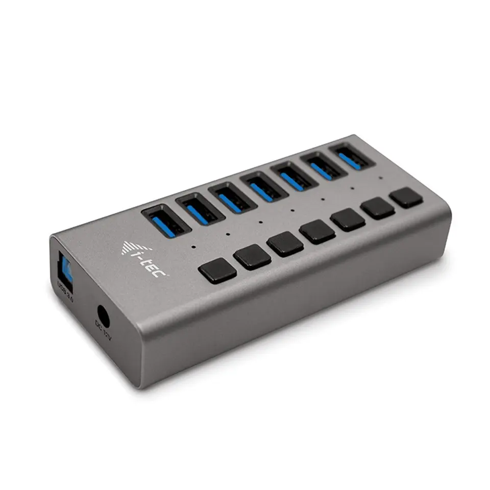 ⁨USB 3.0 Hub with Charging, 7 Ports, 36W⁩ at Wasserman.eu