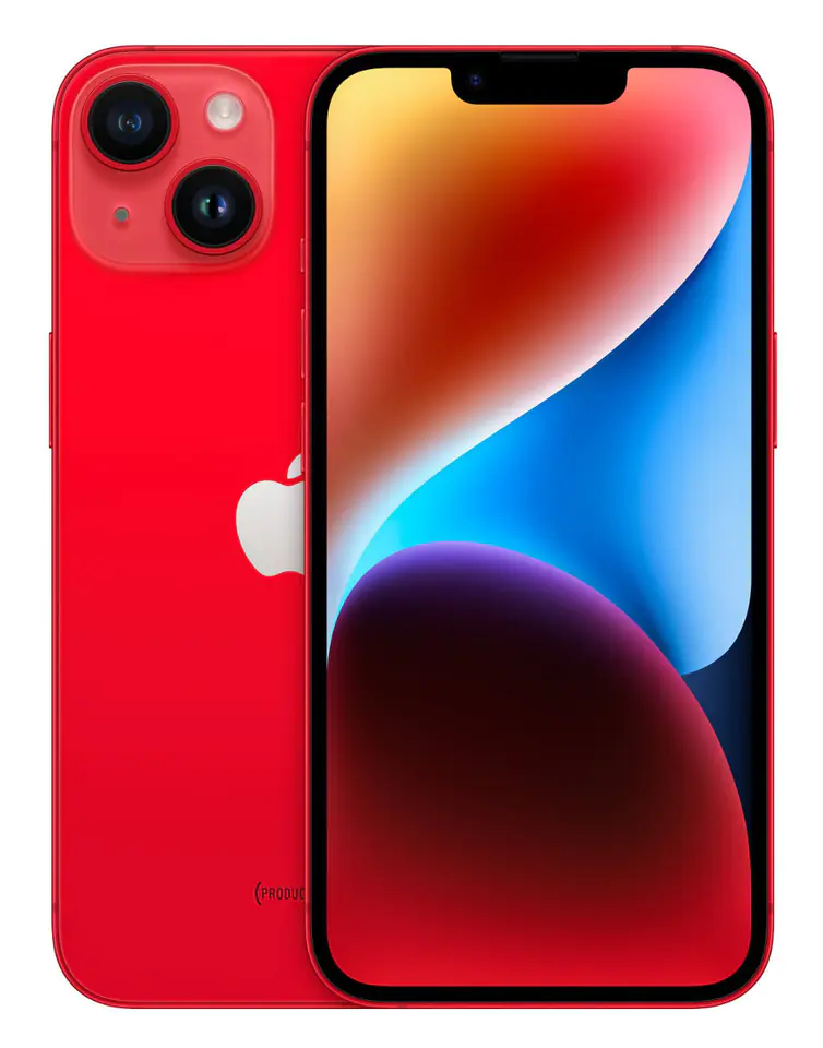 ⁨Smartphone APPLE iPhone 14 6/128 GB Product Red (Czerwony) MPVA3PX/A⁩ w sklepie Wasserman.eu