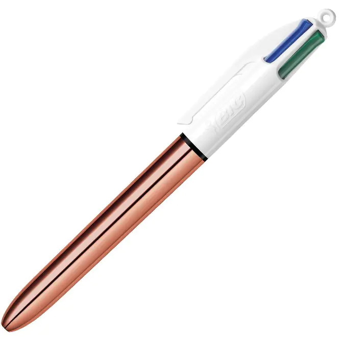 ⁨Długopis 4 COLOURS ROSE GOLD BIC 951737⁩ w sklepie Wasserman.eu