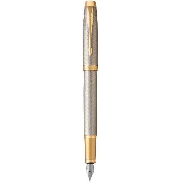 Fountain Pen (F) IM PREMIUM warm grey GT 1931684 PARKER at Wasserman.eu