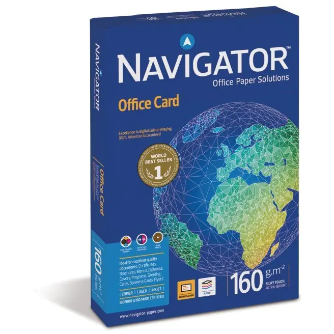 ⁨Photocopying paper NAVIGATOR OFFICE CARD A4 160g 250ark⁩ at Wasserman.eu