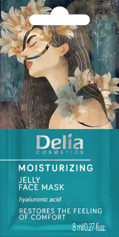 ⁨Delia Cosmetics Moisturizing face mask - gel 8ml⁩ at Wasserman.eu