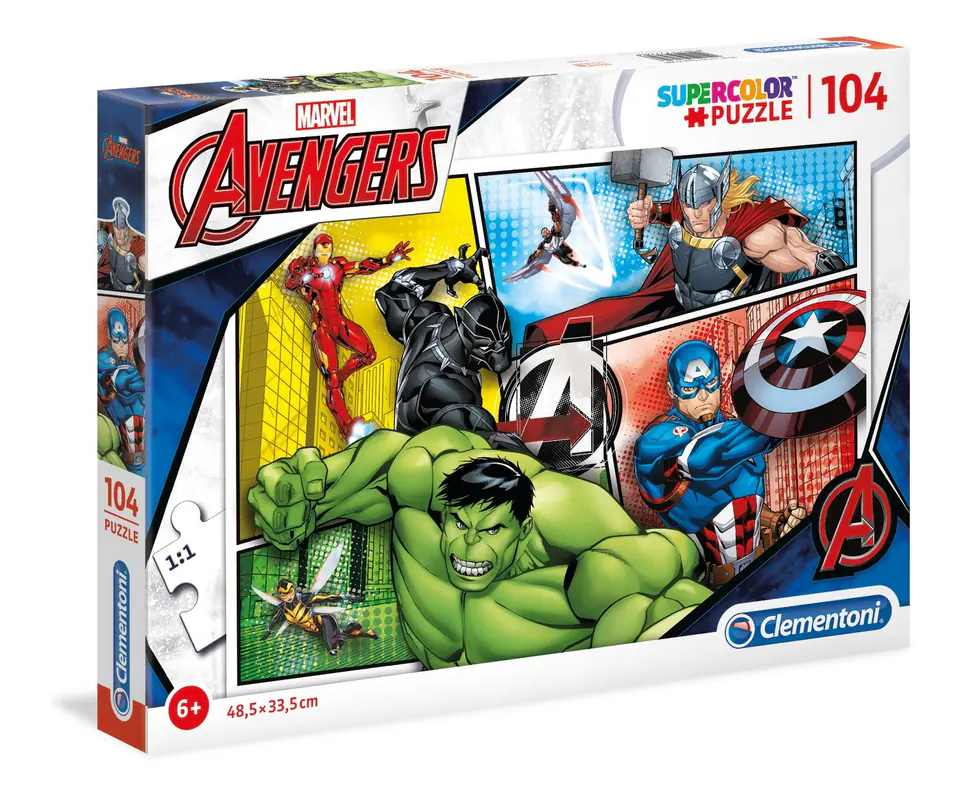 ⁨Puzzle 104 elementy The Avengers⁩ w sklepie Wasserman.eu