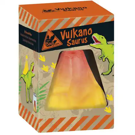 ⁨Erupting volcano + figurine growing dinosaur - experiment for⁩ at Wasserman.eu
